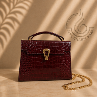 کیف دوشی زنانه تمام چرم طبیعی مدل B-Z103