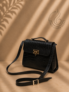 کیف دوشی زنانه تمام چرم طبیعی مدل N-Z114